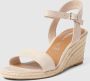 Tamaris Sandalen beige Textiel Dames - Thumbnail 4