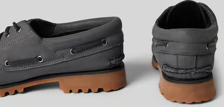 Timberland Bootschoenen van leer met geprofileerde zool - Foto 2