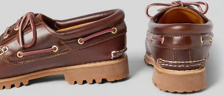 Timberland Bootschoenen van leer met geprofileerde zool - Foto 2
