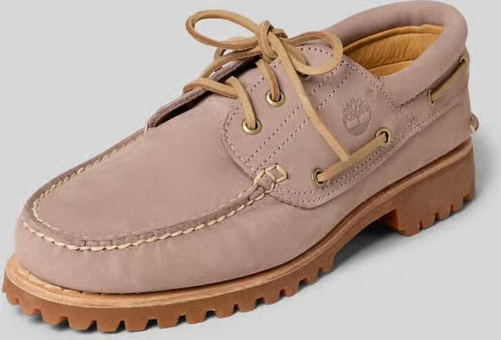 Timberland Bootschoenen van leer met geprofileerde zool