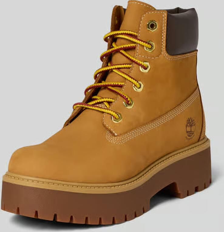 Timberland veterboots van leermix