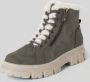 Tom Tailor Hoge veterschoenen met sierrits aan de buitenkant - Thumbnail 3