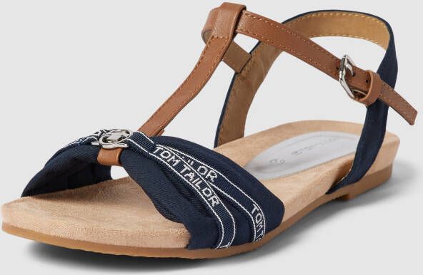 Tom Tailor Sandalen met labeldetails