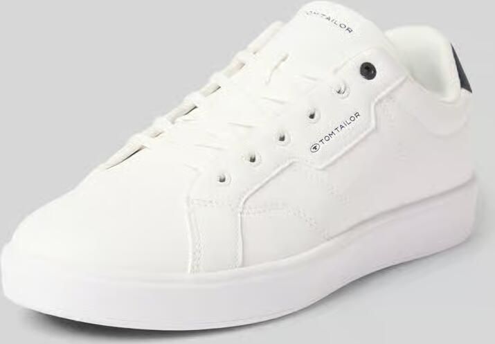 Tom Tailor Sneakers contrastaccent aan de hiel vrijetijdsschoen lage schoen veterschoen - Foto 3