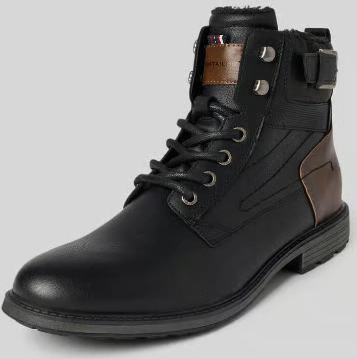 Tom Tailor Veterlaarzen in leerlook model 'MATHEO'