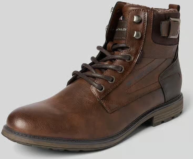 Tom Tailor Veterlaarzen in leerlook model 'MATHEO'