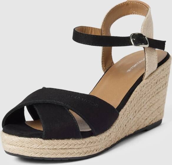 Tom Tailor Wedges met labeldetail model 'Basic' - Foto 3