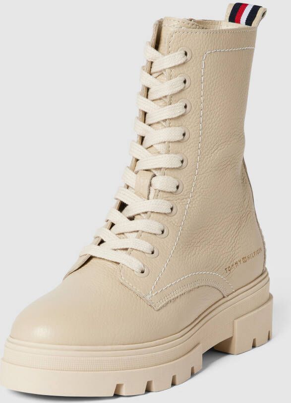 Tommy Jeans Bikerboots met labeldetails model 'MONOCHROMATIC'