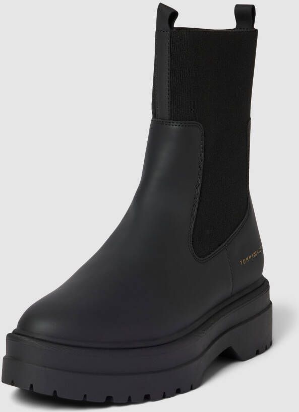 Tommy Hilfiger Boots zonder sluiting FEMININE SEASONAL UTILITY BOOT met brede stretchinzet bij de schacht - Foto 12