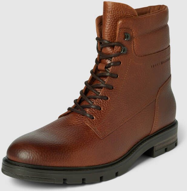 Tommy Hilfiger Winterlaarsjes WARM PADDED HILFIGER LTH BOOT met zacht verdikte rand