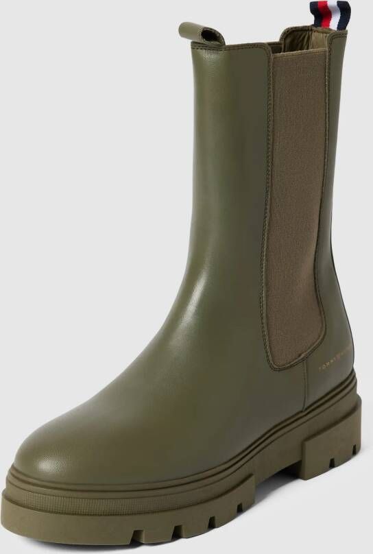 Tommy Hilfiger Chelsea boots van leer model 'MONOCHROMATIC'