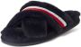 Tommy Hilfiger Pluchen pantoffels TOMMY FURRY HOME SLIPPER met textielband - Thumbnail 4