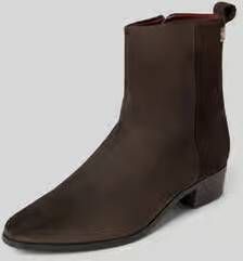 TOMMY HILFIGER Enkellaarsjes Dames Low Cowboy Flat Maat: 36 Materiaal: Suède Kleur: Bruin - Foto 5