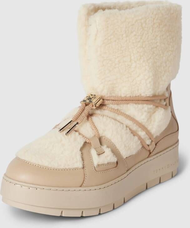 Tommy Hilfiger Beige Teddy Snowboot Enkellaarzen Beige Dames - Foto 6