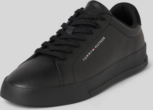TOMMY HILFIGER Lage Sneakers Heren Court Maat: 41 Materiaal: Leatherlook Kleur: Zwart - Foto 3