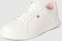 Tommy Hilfiger Witte Polyester Sneakers met Veters Contrastdetails Logo White Dames - Thumbnail 2