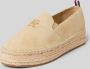 Tommy Hilfiger Beige Embroided Flatform Espadrilles Beige Dames - Thumbnail 3