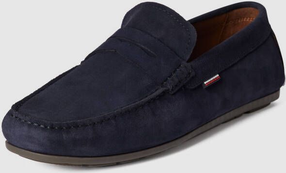 Tommy Hilfiger NU 21% KORTING Instappers CLASSIC SUEDE PENNY LOAFER met siertrensje - Foto 5