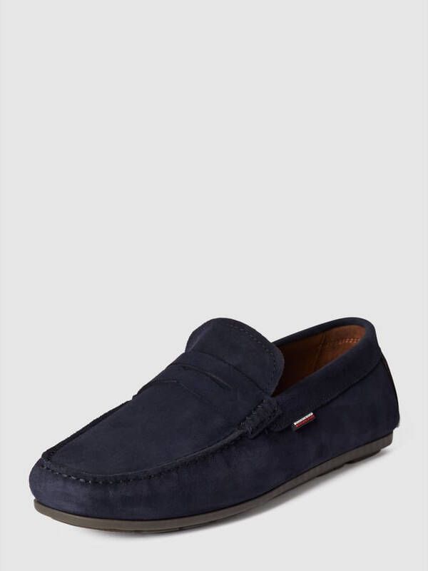Tommy Hilfiger NU 21% KORTING Instappers CLASSIC SUEDE PENNY LOAFER met siertrensje - Foto 6