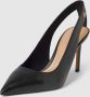 Tommy Hilfiger Pumps van leer met labeldetail model 'POINTY SLING BACK' - Thumbnail 2