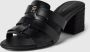 Tommy Hilfiger Slippers BLOCK MID HEEL LEATHER SANDAL - Thumbnail 5