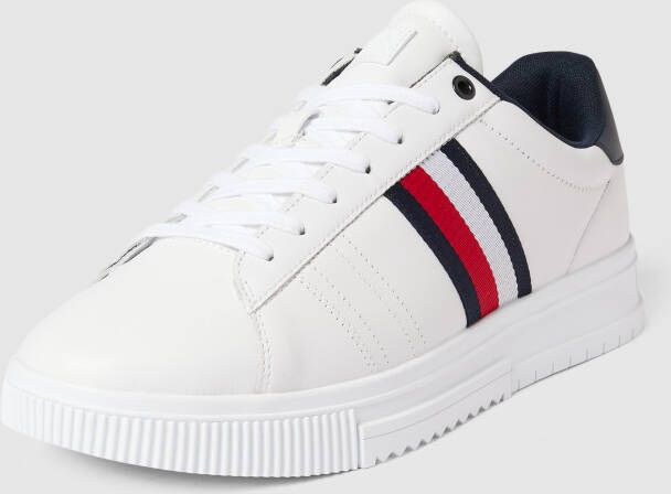 Tommy Hilfiger Plateausneakers SUPERCUP LTH SEASONAL vrijetijdsschoen halfschoen veterschoen met zijstrepen - Foto 14