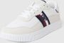 Tommy Hilfiger Witte Sneakers met Contrasterende Details White Heren - Thumbnail 2