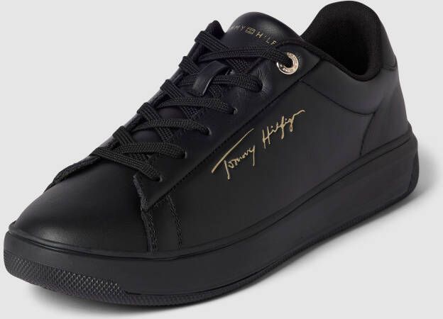 Tommy Hilfiger Sneakers van echt leer met label in reliëf model 'SIGNATURE'