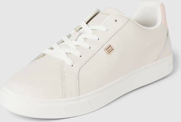 Tommy Hilfiger Sneakers van leer met labelapplicatie model 'ESSENTIAL COURT'