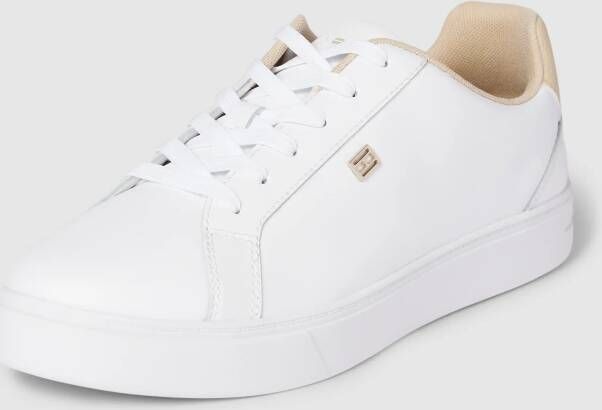 Tommy Hilfiger Sneakers van leer met labelapplicatie model 'ESSENTIAL COURT'