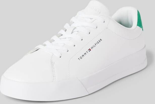 Tommy Hilfiger Sneakers van leer met labeldetail model 'COURT'