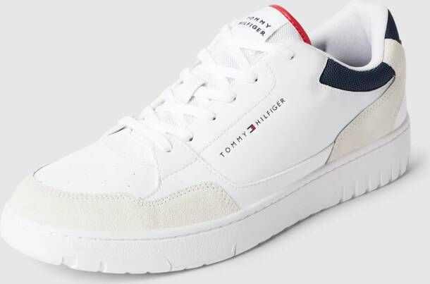 Tommy Hilfiger Sneakers van leer met labeldetails model 'BASKET CORE