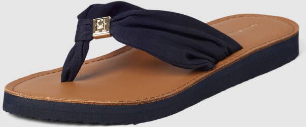 Tommy Hilfiger Teenslippers TH ELEVATED BEACH SANDAL zomerschoen comfortabele schoen flats slippers met th-sieraandeel - Foto 8