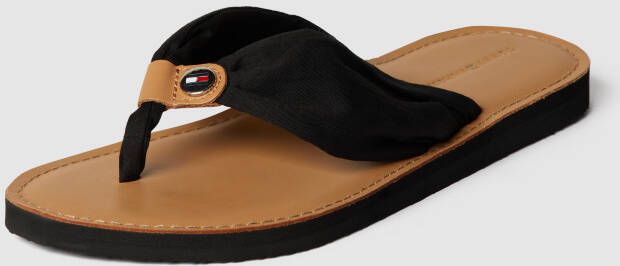 Tommy Hilfiger Teenslippers LEATHER FOOTBED BEACH SANDAL uitstekend geschikt voor strand en bad - Foto 11