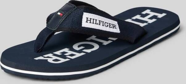 Tommy Hilfiger Teenslippers met labelpatch