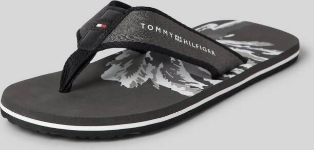 Tommy Hilfiger Teenslippers met motiefprint model 'PALM'