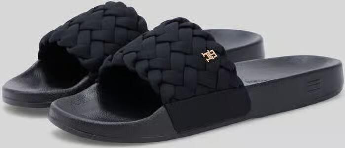 Tommy Hilfiger Badslippers met gevlochten teenriem - Foto 2