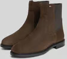 Tommy Hilfiger chelsea boots van echt leer met logodetail