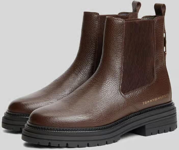Tommy Hilfiger chelsea boots van echt rundleer