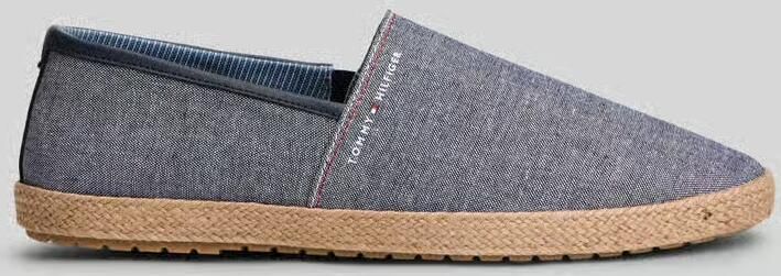 Tommy Hilfiger Espadrilles van puur katoen met labelopschrift