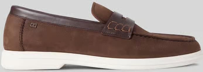 Tommy Hilfiger Instappers van echt leer - Foto 2