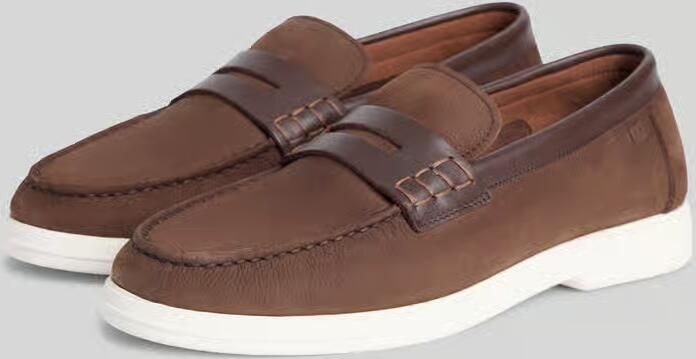 Tommy Hilfiger Instappers van echt leer
