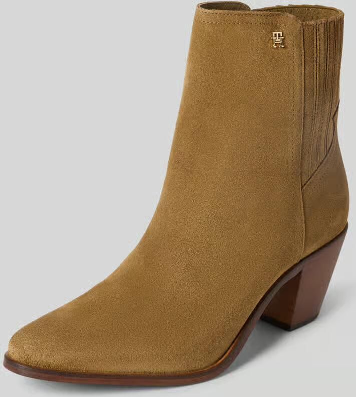 TOMMY HILFIGER Bruine Enkellaarsjes Western Mid Heel S - Foto 6