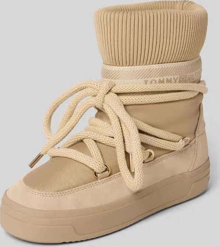 Tommy Hilfiger Veterschoenen TOMMYTECH LOGOTAPE SNOWBOOT WARM plateau veterboots outdoorschoen textielband met logo - Foto 6