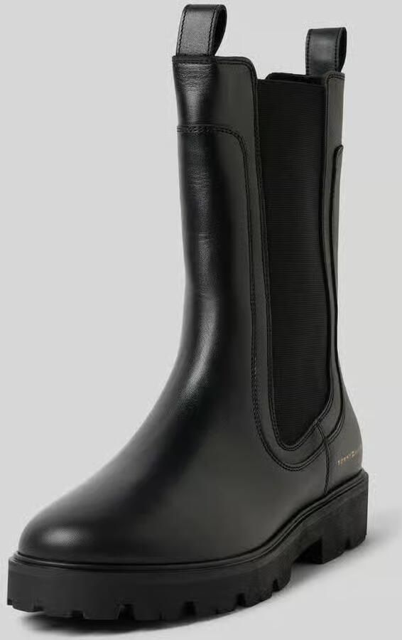 TOMMY HILFIGER Chelsea Boots Dames Th Lthr Mid Chelsea Leer Zwart - Foto 6