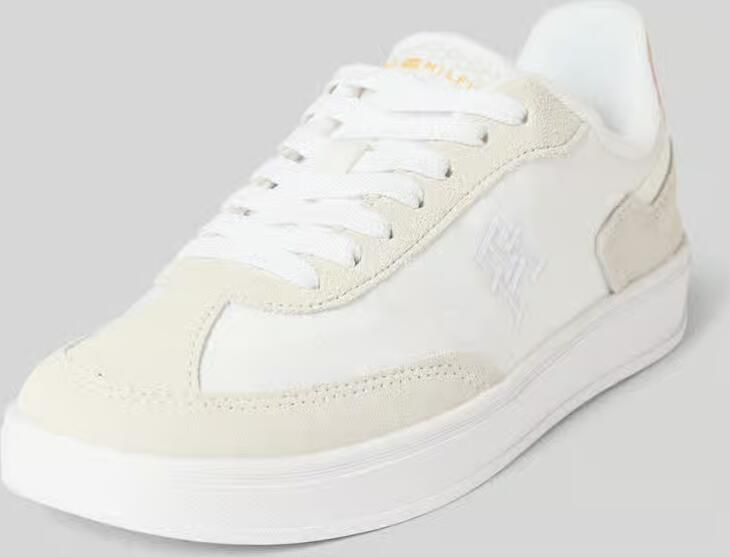 Tommy Hilfiger Lage sneakers met applicaties van echt leer model 'HERITAGE' - Foto 4