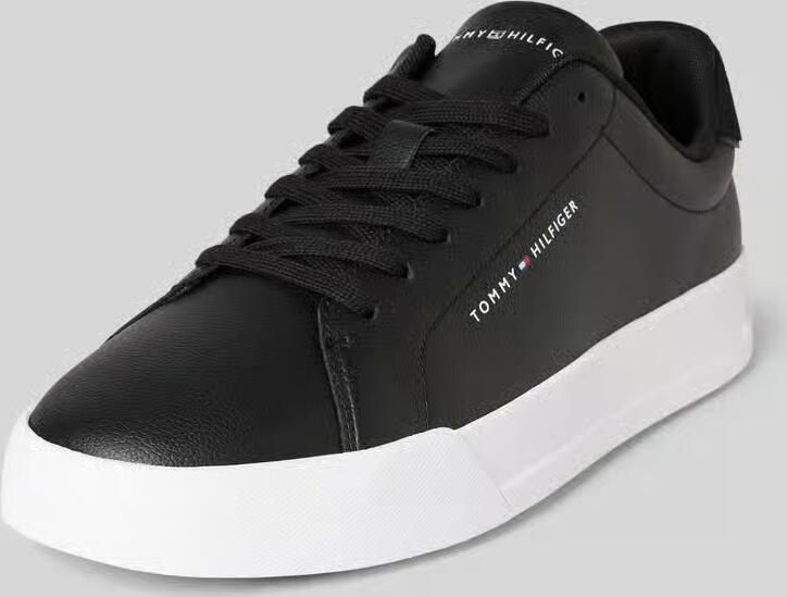 Tommy Hilfiger Sneakers TH COURT CORE vrijetijdsschoen lage schoen veterschoen zacht gevoerde schachtrand - Foto 9