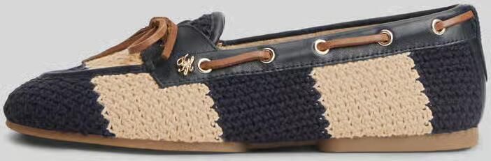 Tommy Hilfiger 'Loafer in structuurlook met strik' - Foto 2