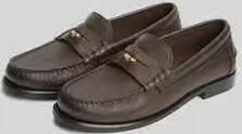 Tommy Hilfiger Loafers van echt rundleer met logodetail