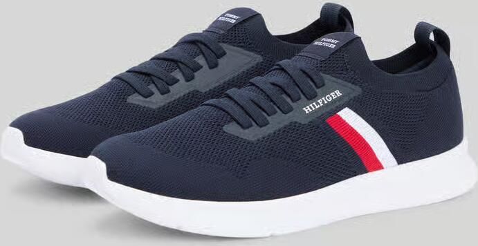 Tommy Hilfiger low-top-look sneakers met labelstitching - Foto 2